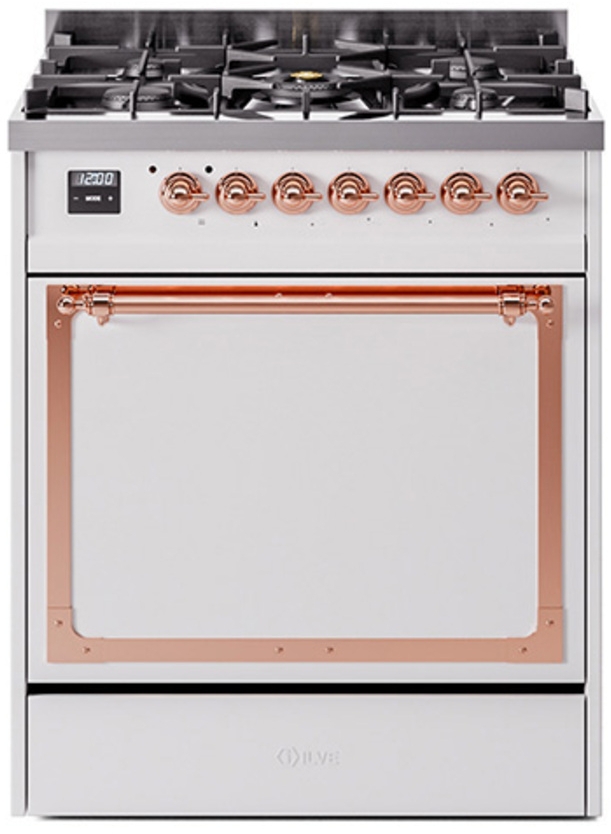 White With Copper Knobs, Natural Gas