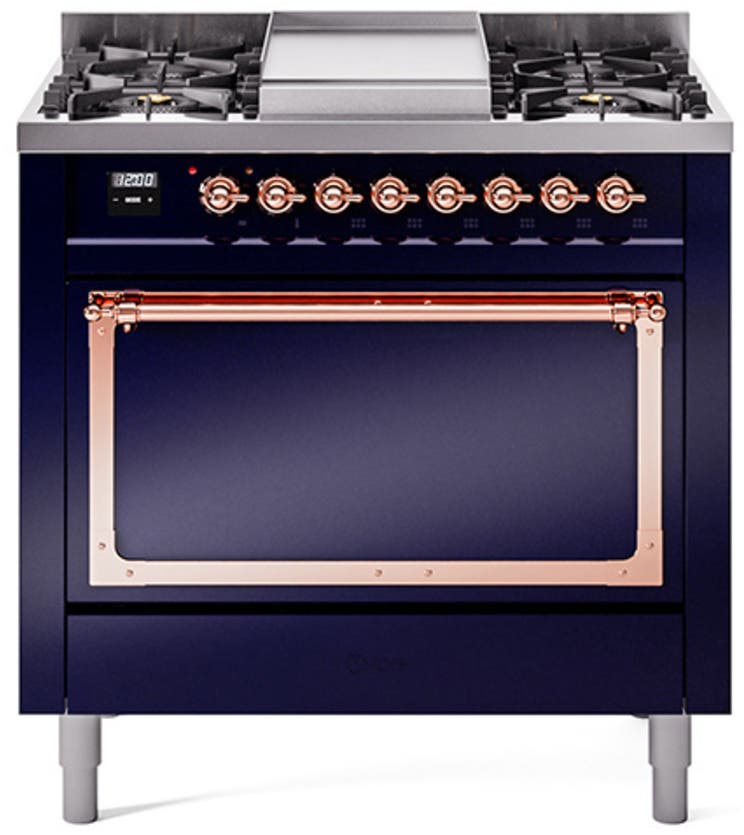 Midnight Blue With Copper Knobs, Liquid Propane