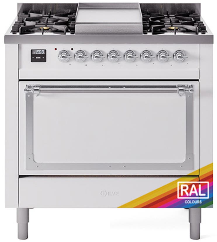 Ral Custom Color With Chrome Knobs, Natural Gas