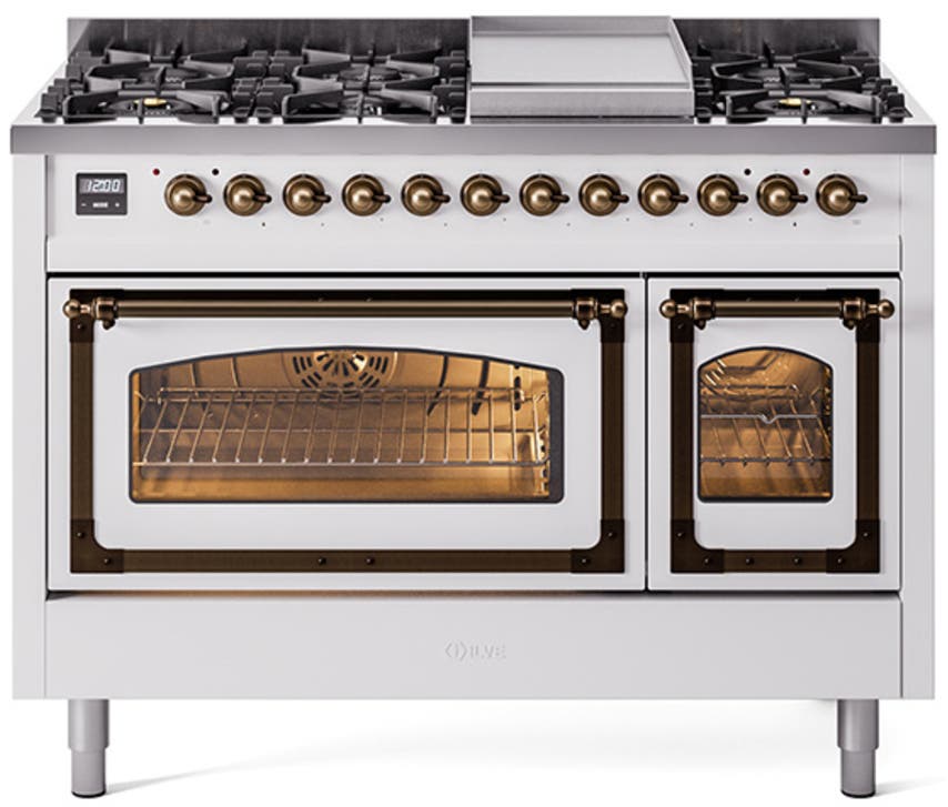 White With Bronze Knobs, Natural Gas