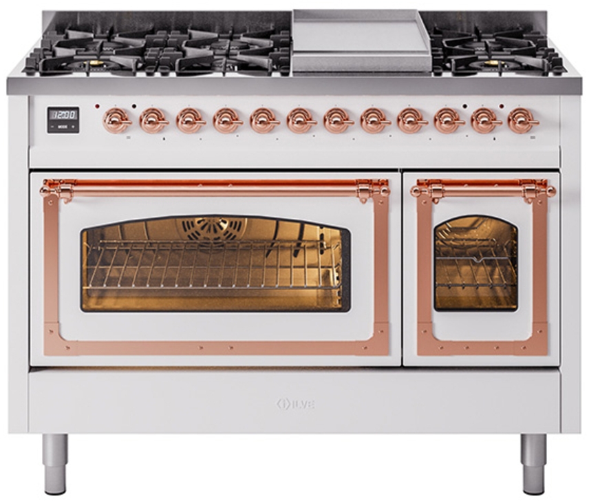 White With Copper Knobs, Natural Gas