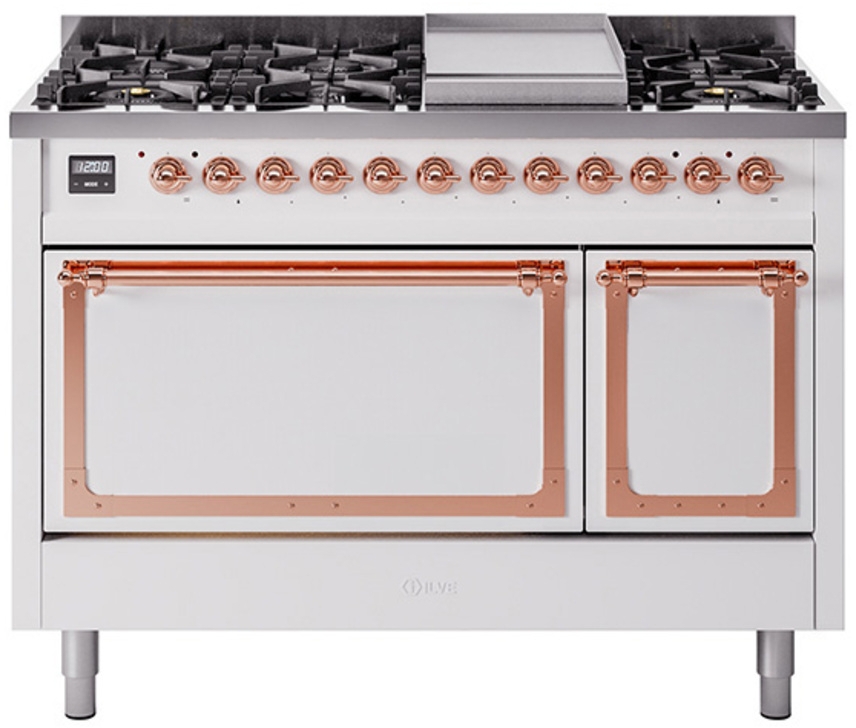 White With Copper Knobs, Natural Gas