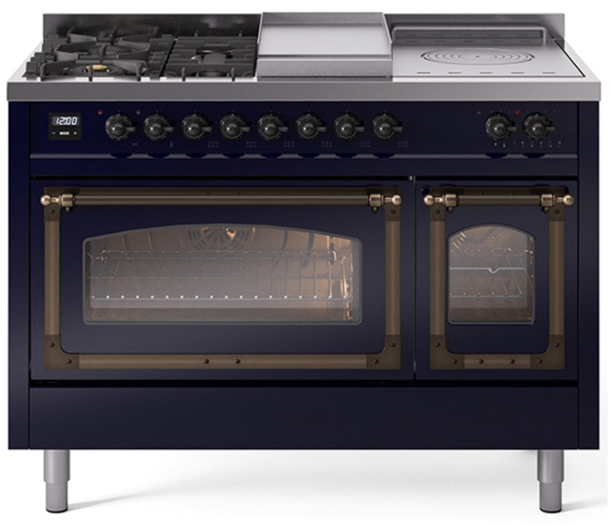 Midnight Blue With Bronze Knobs, Natural Gas