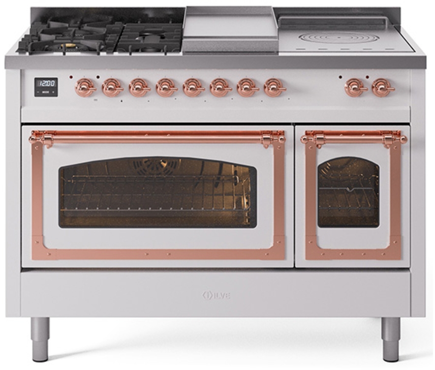 White With Copper Knobs, Natural Gas