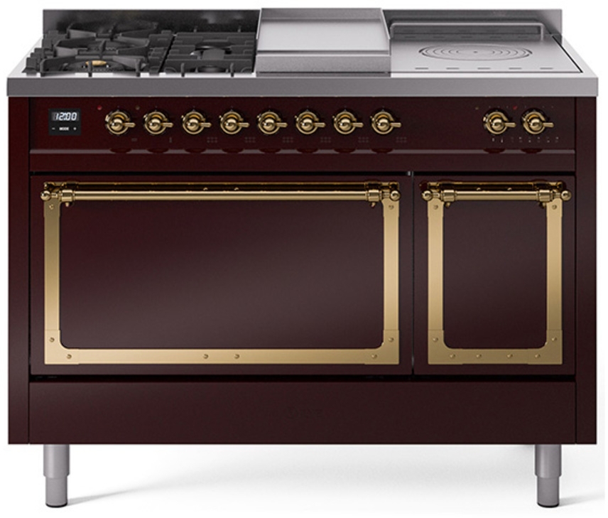 Burgundy With Brass Knobs, Natural Gas