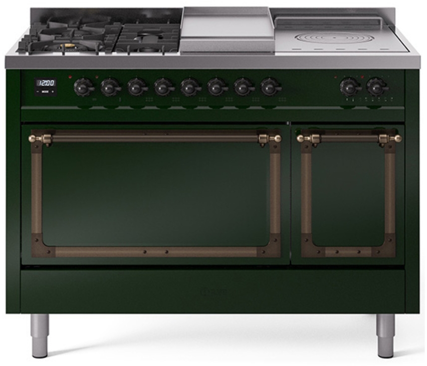 Emerald Green With Bronze Knobs, Natural Gas