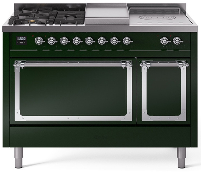 Emerald Green With Chrome Knobs, Natural Gas