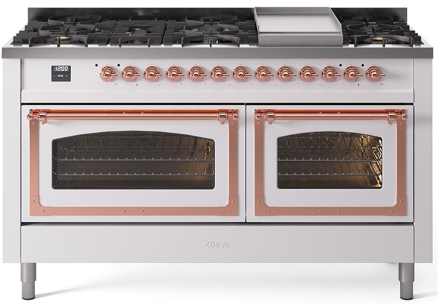 White With Copper Knobs, Natural Gas