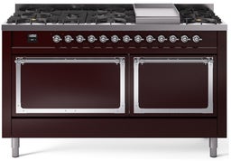 Burgundy With Chrome Knobs, Natural Gas