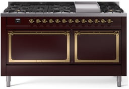 Burgundy With Brass Knobs, Natural Gas