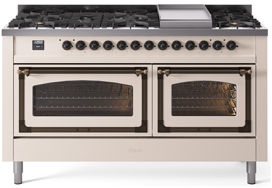 White With Bronze Knobs, Natural Gas