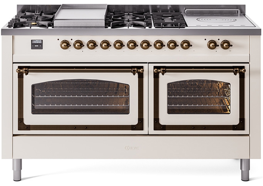 Antique White With Bronze Knobs, Natural Gas