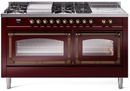Burgundy With Bronze Knobs, Natural Gas