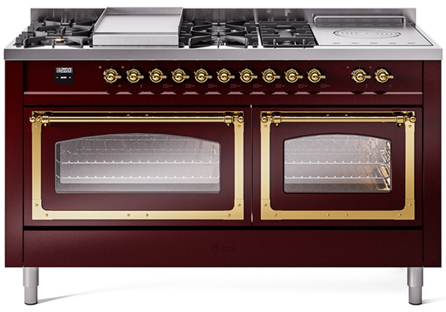 Burgundy With Brass Knobs, Natural Gas