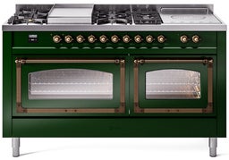 Emerald Green With Bronze Knobs, Natural Gas