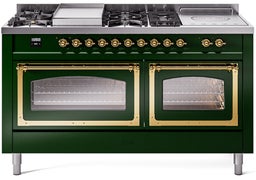 Emerald Green With Brass Knobs, Natural Gas
