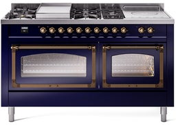 Midnight Blue With Bronze Knobs, Natural Gas