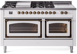 White With Bronze Knobs, Natural Gas