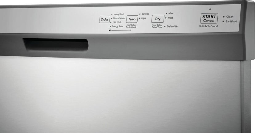 Frigidaire FDPC4314AS 24 Inch Built-In Dishwasher: Stainless Steel