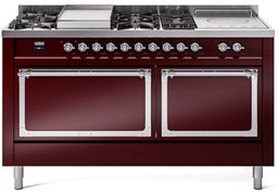 Burgundy With Chrome Knobs, Natural Gas