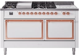 White With Copper Knobs, Natural Gas