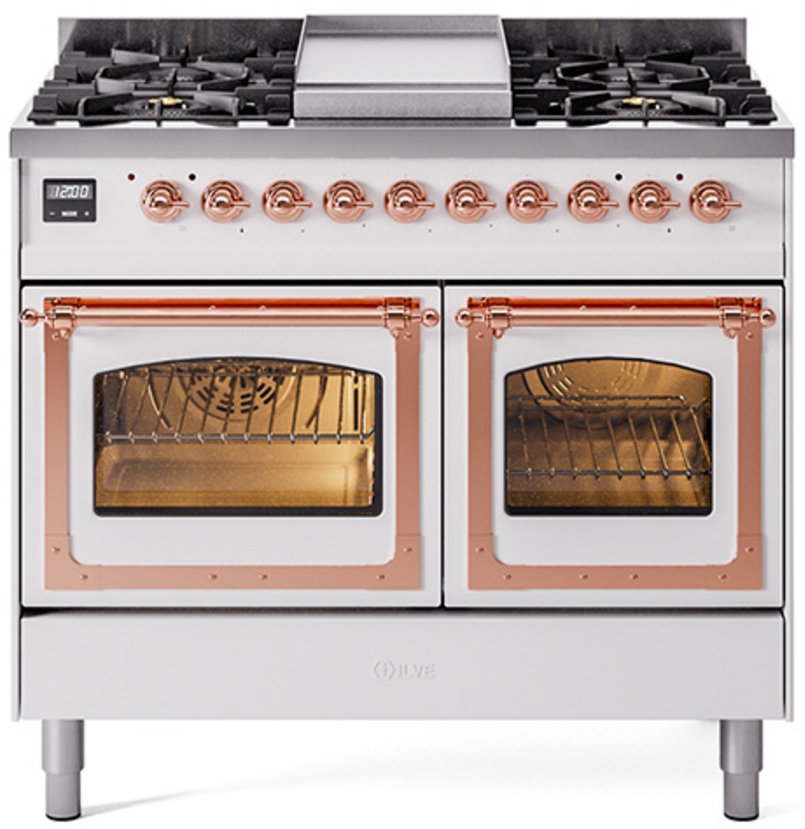 White With Copper Knobs, Natural Gas