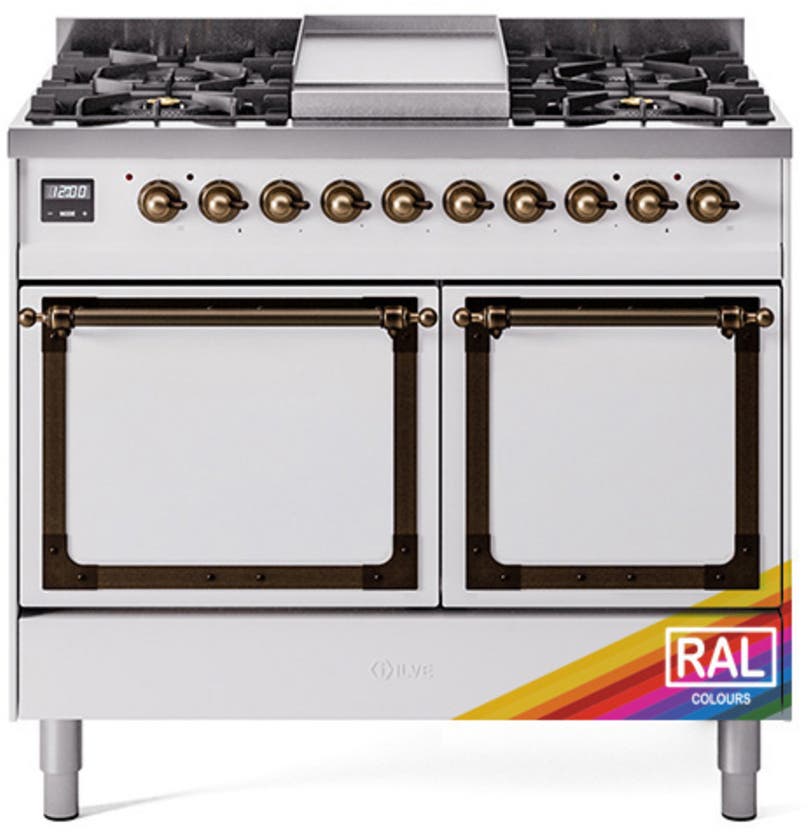Ral Custom Color With Bronze Knobs, Natural Gas