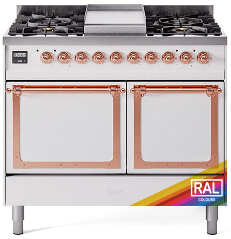 Ral Custom Color With Copper Knobs, Natural Gas