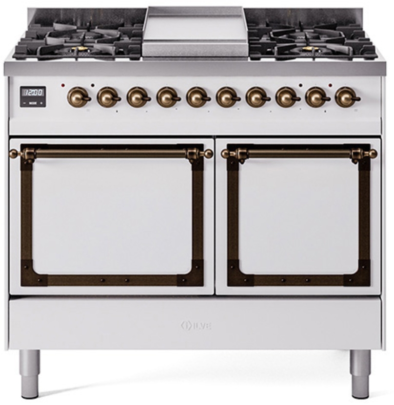 White With Bronze Knobs, Natural Gas