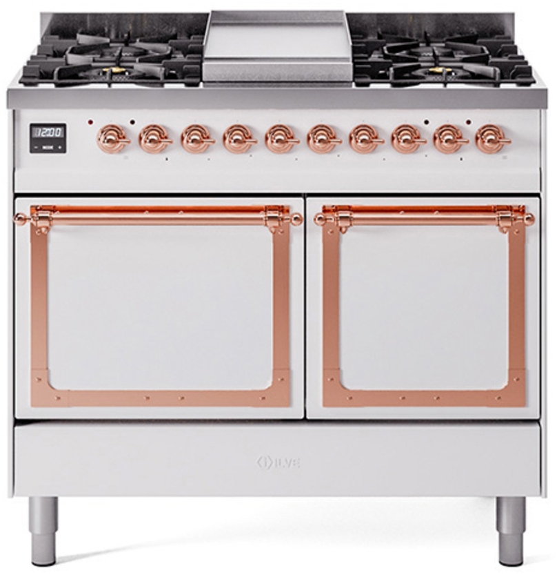 White With Copper Knobs, Natural Gas