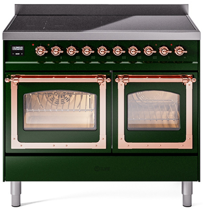 Emerald Green With Copper Knobs