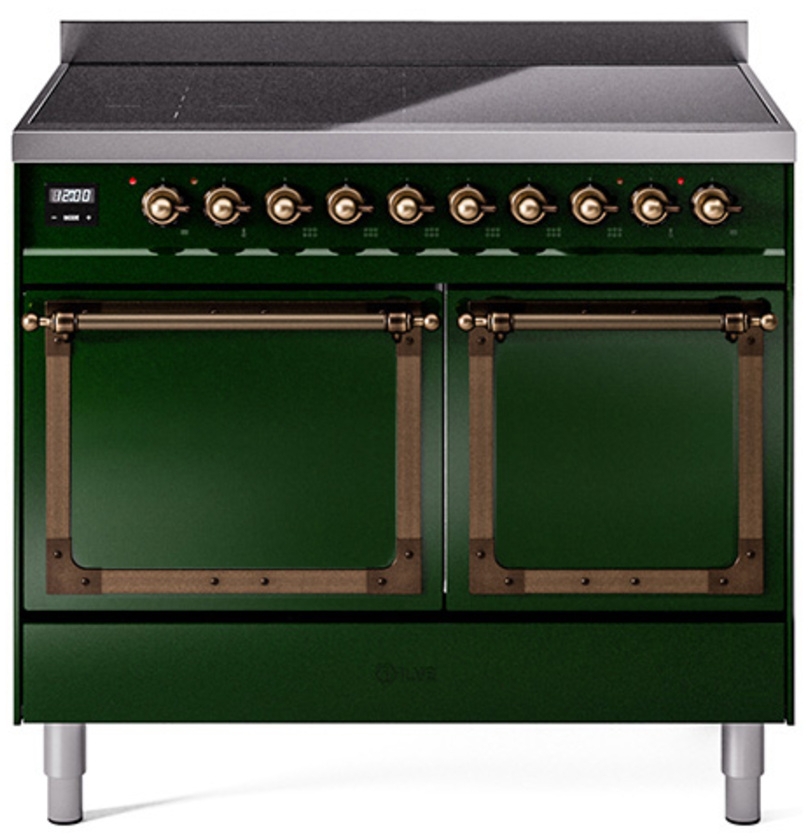 Emerald Green With Bronze Knobs