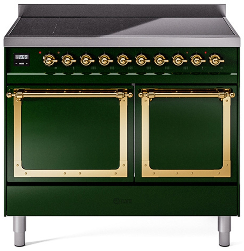 Emerald Green With Brass Knobs