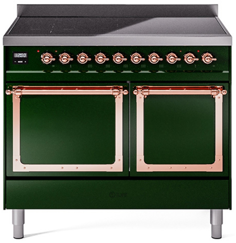 Emerald Green With Copper Knobs