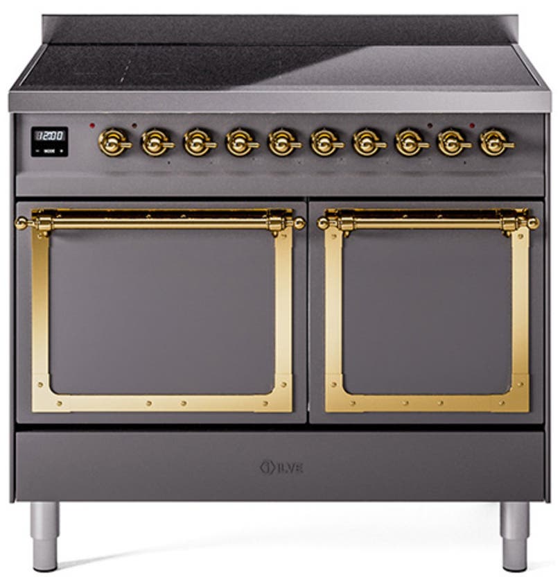 Graphite Matte With Brass Knobs