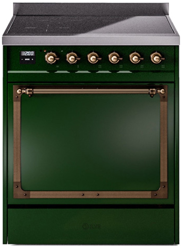 Emerald Green With Bronze Knobs