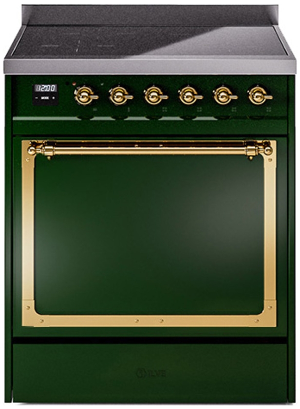 Emerald Green With Brass Knobs