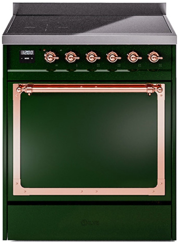 Emerald Green With Copper Knobs