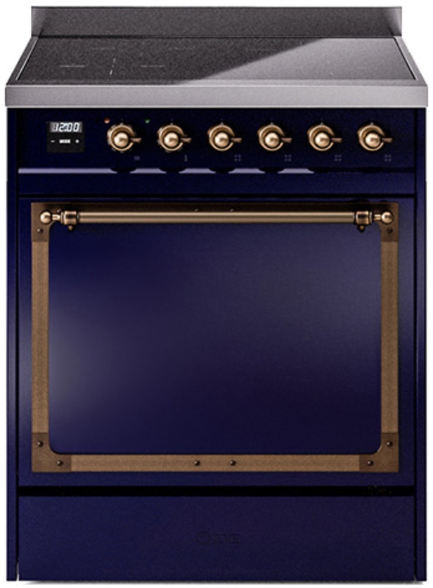 Midnight Blue With Bronze Knobs