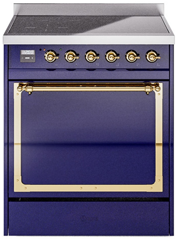 Midnight Blue With Brass Knobs