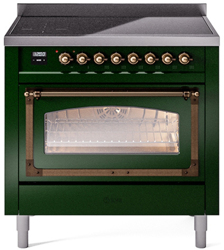 Emerald Green With Bronze Knobs