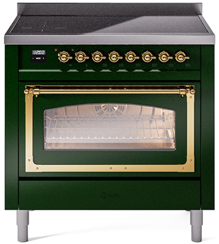 Emerald Green With Brass Knobs