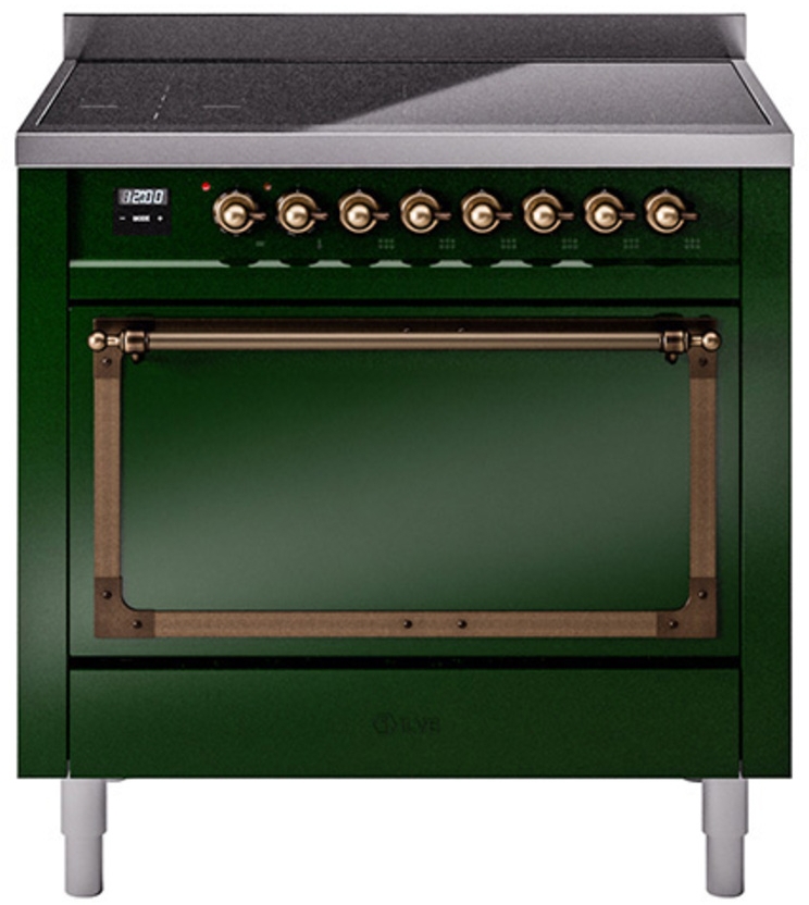 Emerald Green With Bronze Knobs