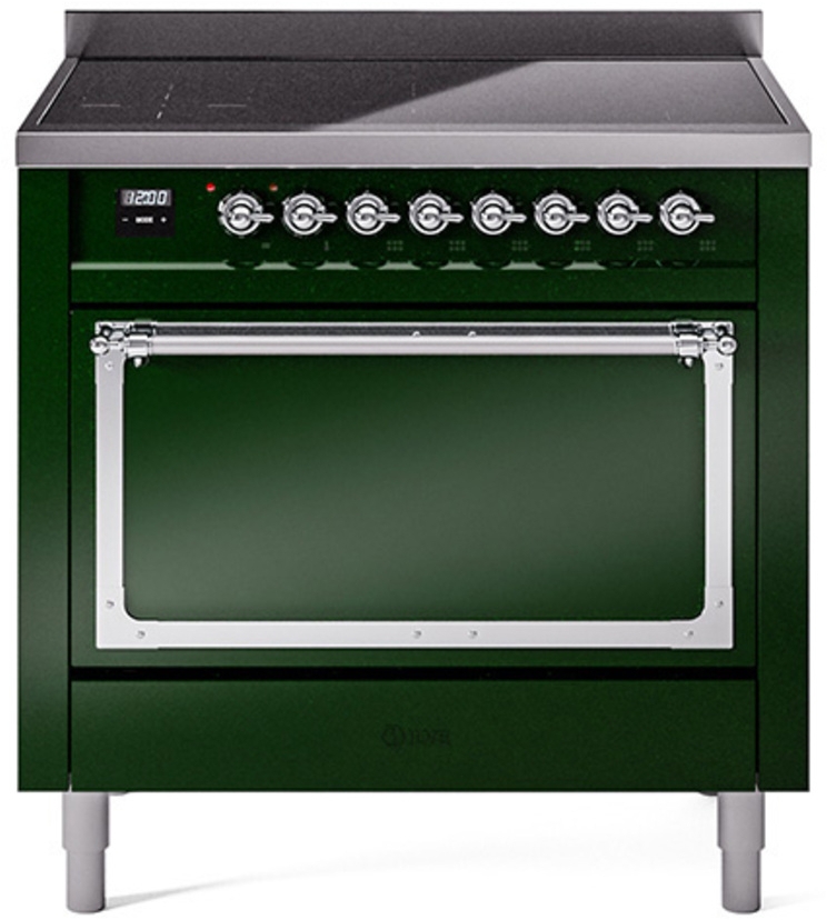 Emerald Green With Chrome Knobs