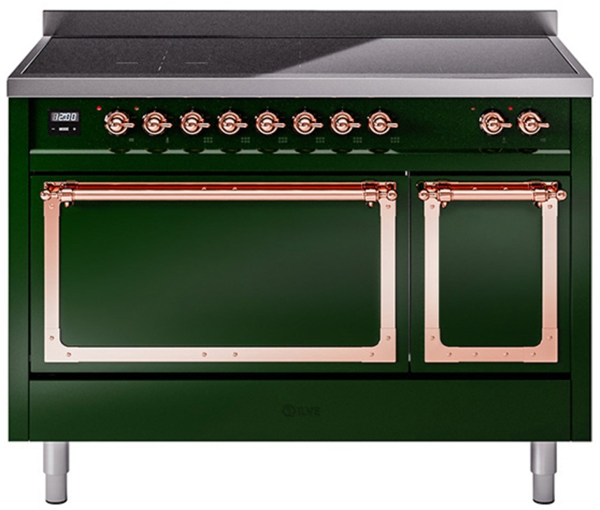 Emerald Green With Copper Knobs