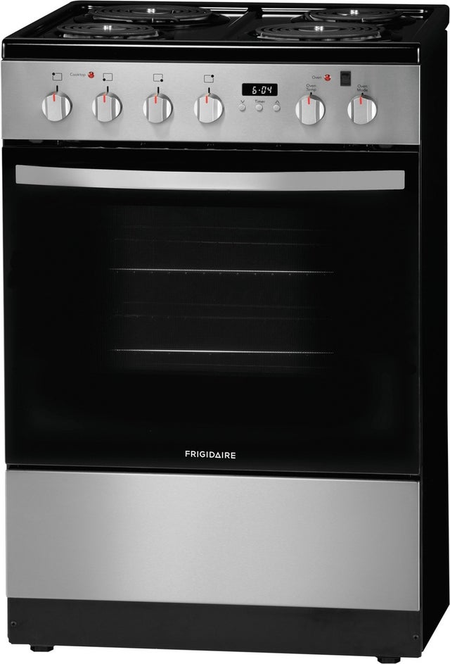 Frigidaire FFEH2422US 24 Inch Freestanding Electric Range with 4 Coil Bu...