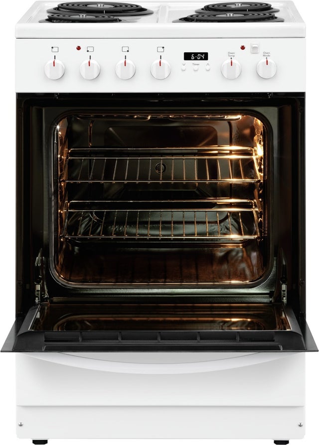 Frigidaire FFEH2422UW 24 Inch Freestanding Electric Range with 4 Coil Bu...