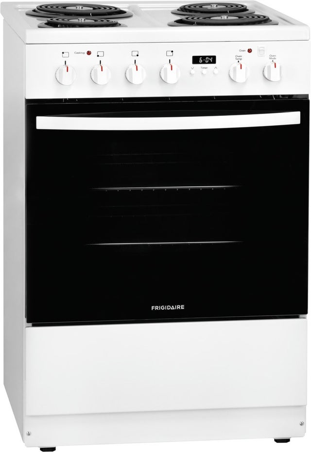 Frigidaire FFEH2422UW 24 Inch Freestanding Electric Range with 4 Coil Bu...