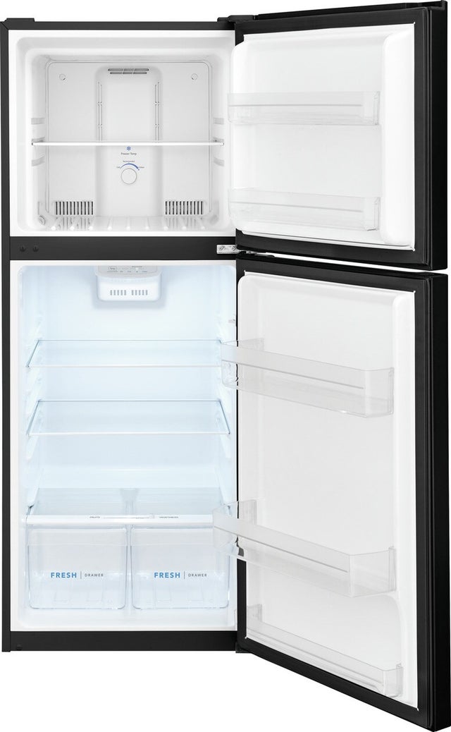 Frigidaire FFET1222UB 24 Inch Top Freezer Apartment-Size Refrigerator wi...