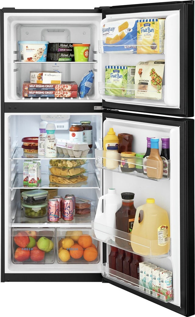 Frigidaire FFET1222UB 24 Inch Top Freezer Apartment-Size Refrigerator wi...